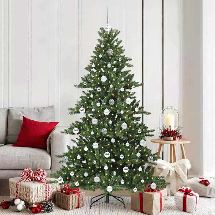Vidaxx sapin de Noël artificiel pliant vert 180 cm PVC et acier
