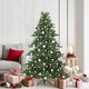 Vidaxx sapin de Noël artificiel pliant vert 180 cm PVC et acier