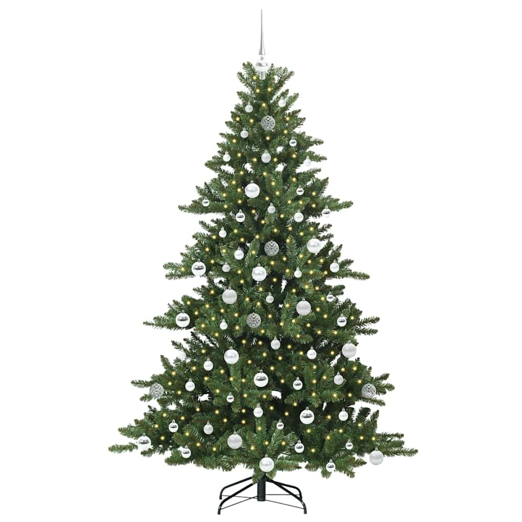 Vidaxx sapin de Noël artificiel pliant vert 180 cm PVC et acier