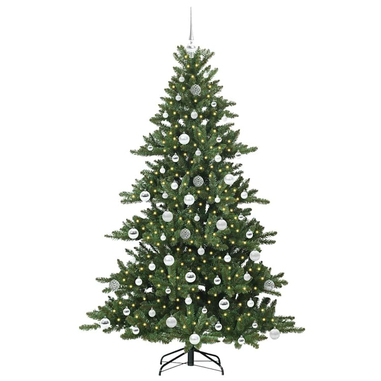 Vidaxx sapin de Noël artificiel pliant vert 180 cm PVC et acier