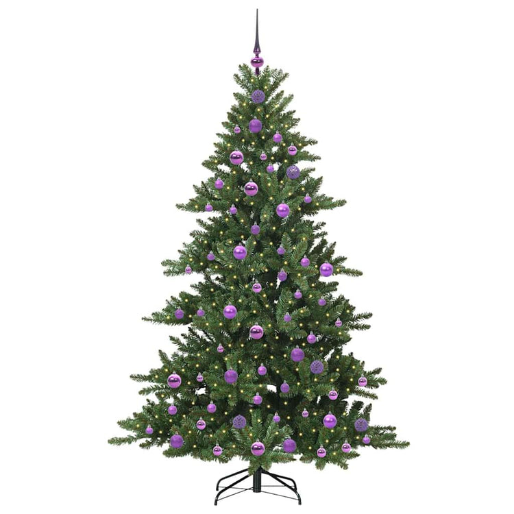 Vidaxx sapin de Noël artificiel pliant vert 180 cm PVC et acier