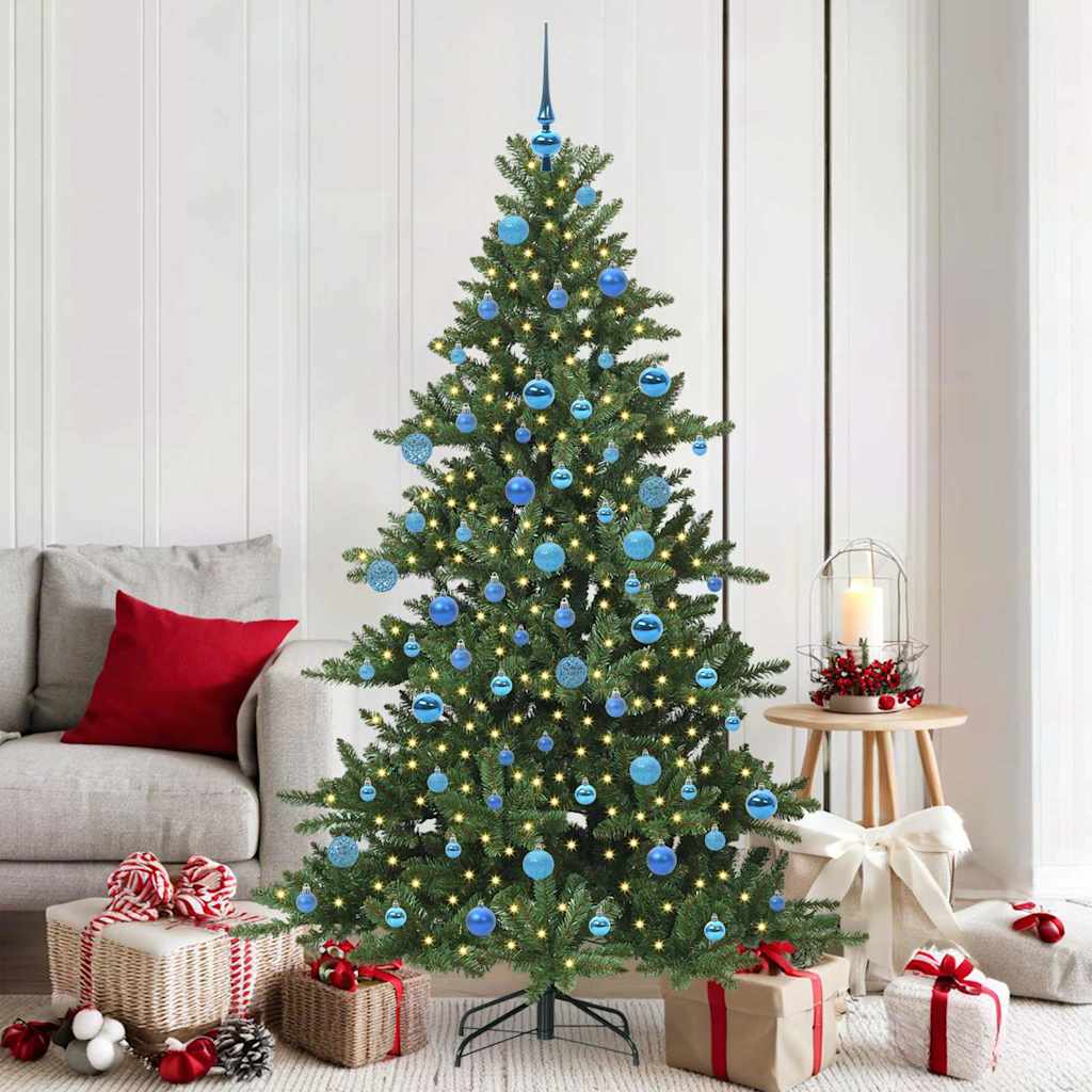 Vidaxx sapin de Noël artificiel pliant vert 180 cm PVC et acier
