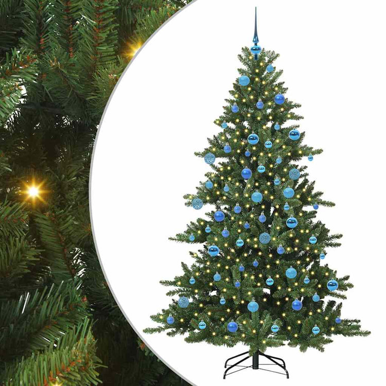 Vidaxx sapin de Noël artificiel pliant vert 180 cm PVC et acier