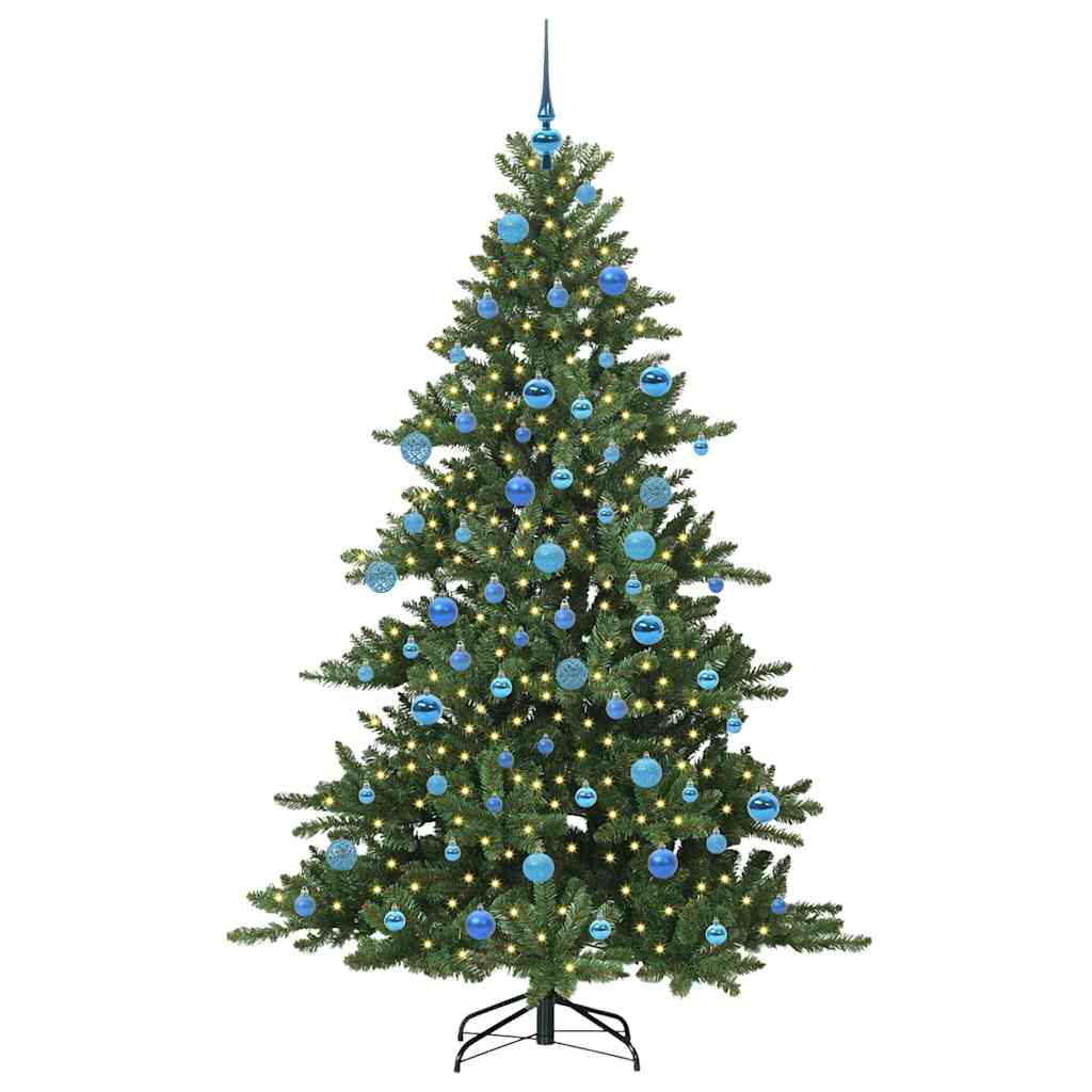 Vidaxx sapin de Noël artificiel pliant vert 180 cm PVC et acier