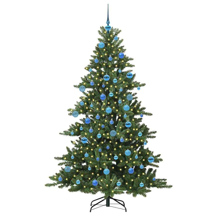 Vidaxx sapin de Noël artificiel pliant vert 180 cm PVC et acier