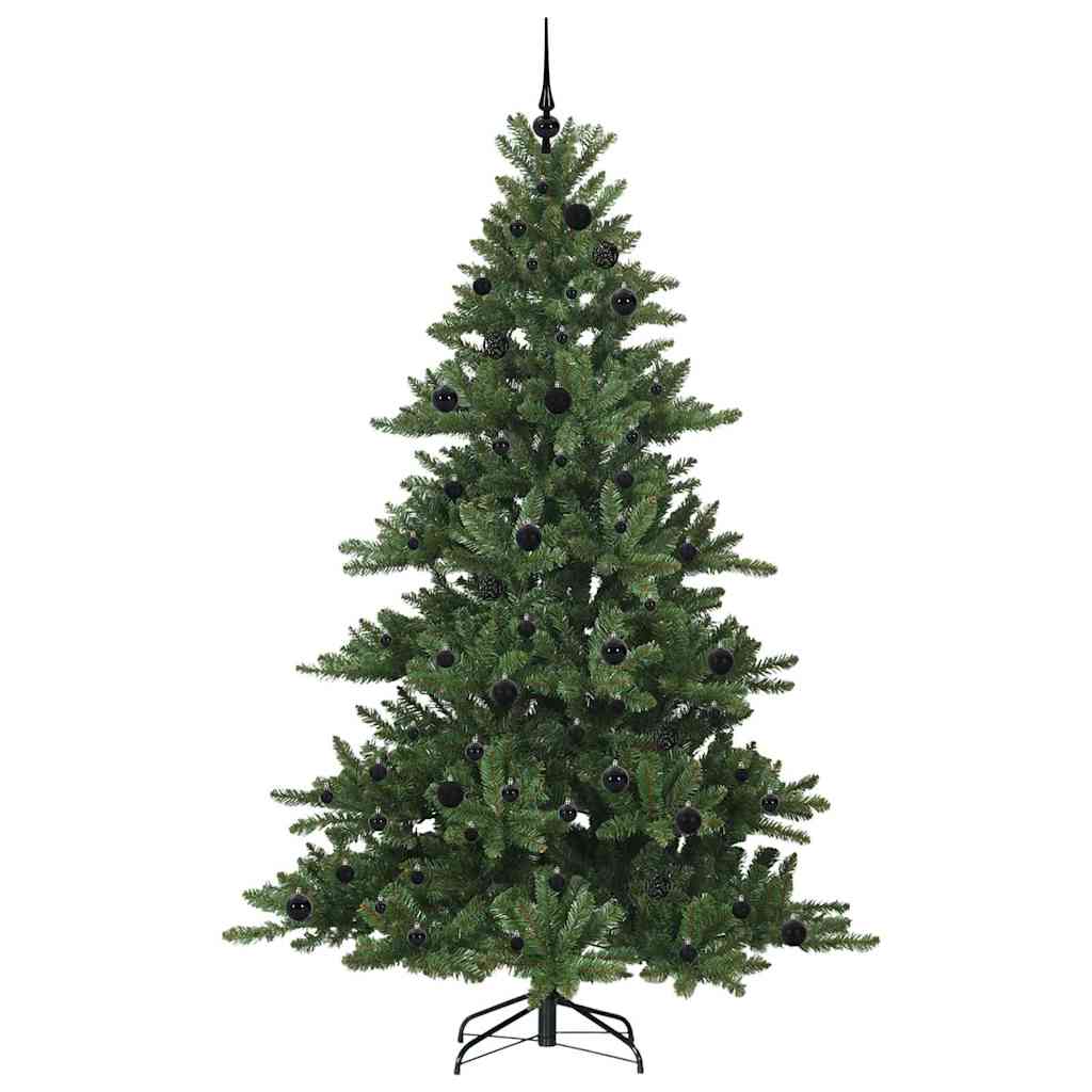 Vidaxx sapin de Noël artificiel pliant vert 210 cm PVC et acier