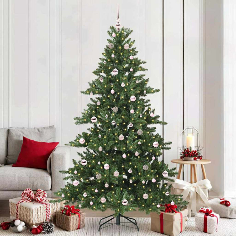 Vidaxx sapin de Noël artificiel pliant vert 210 cm PVC et acier