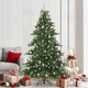 Vidaxx sapin de Noël artificiel pliant vert 210 cm PVC et acier
