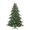Vidaxx sapin de Noël artificiel pliant vert 210 cm PVC et acier