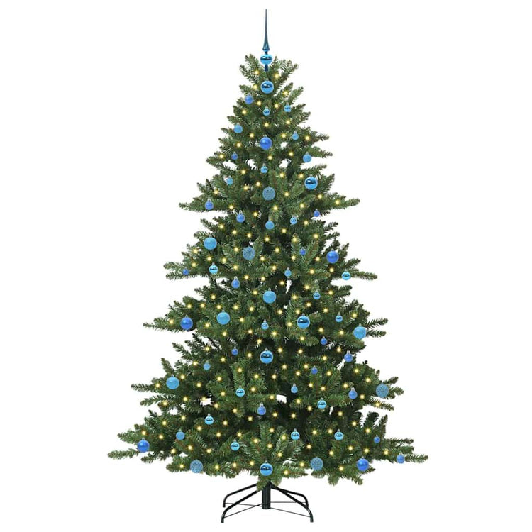 Vidaxx sapin de Noël artificiel pliant vert 210 cm PVC et acier