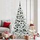 Vidaxx sapin de Noël artificiel pliant blanc 180 cm PVC et acier