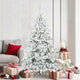Vidaxx sapin de Noël artificiel pliant blanc 180 cm PVC et acier