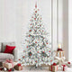 Vidaxx sapin de Noël artificiel pliant blanc 240 cm PVC et acier