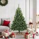 Vidaxx sapin de Noël artificiel avec 150 LED avec standard vert 120 cm PE et PVC