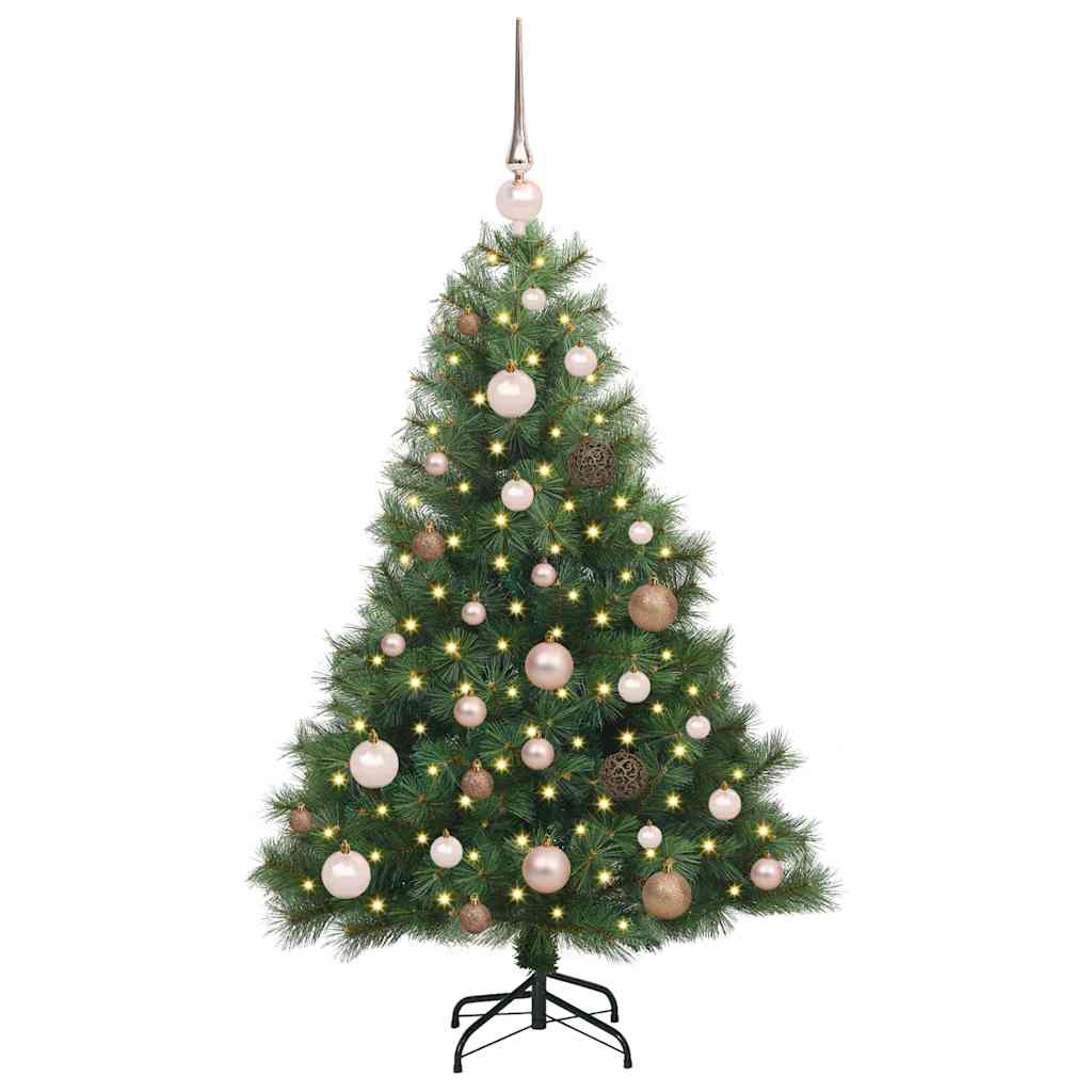 Vidaxx sapin de Noël artificiel avec 150 LED avec standard vert 120 cm PE et PVC
