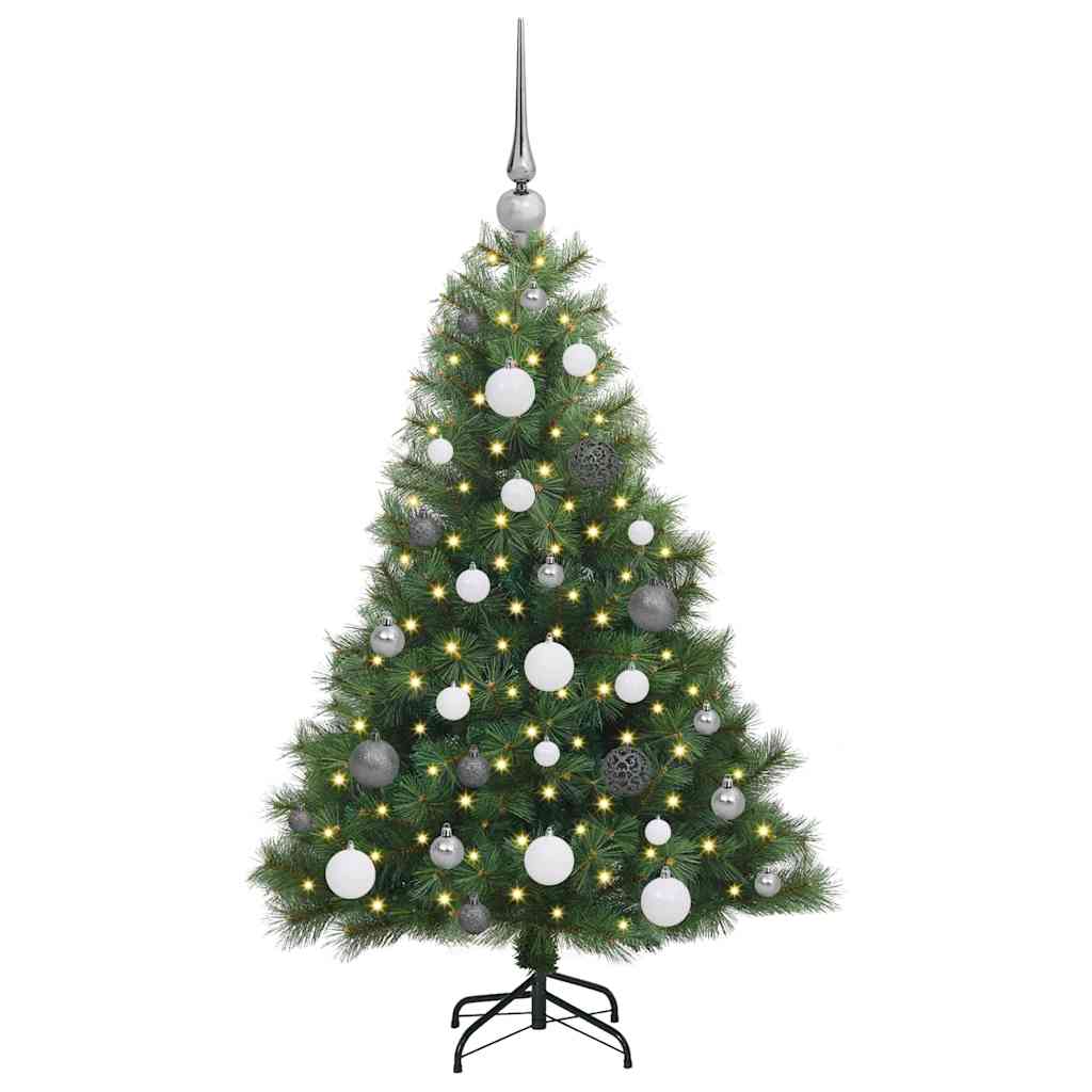 Vidaxx sapin de Noël artificiel avec 150 LED avec standard vert 120 cm PE et PVC