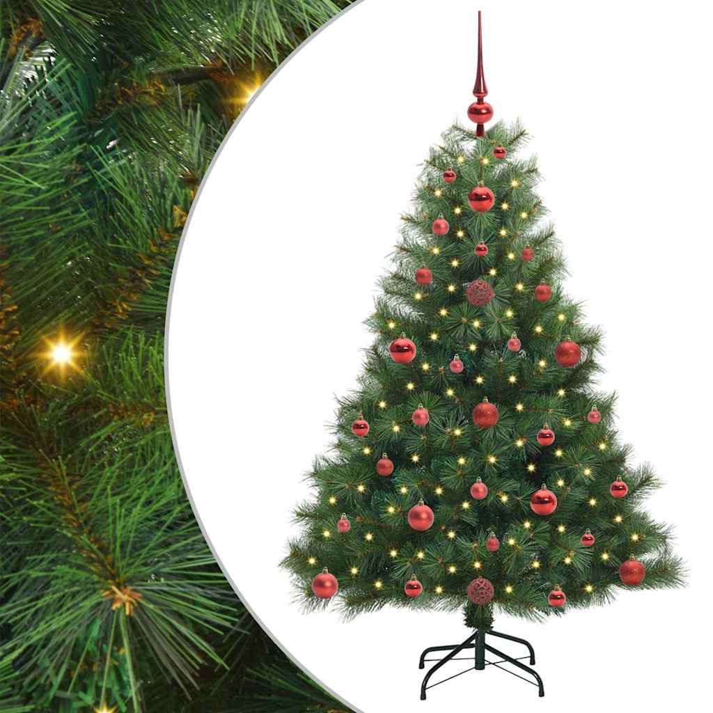 Vidaxx sapin de Noël artificiel avec 150 LED avec standard vert 120 cm PE et PVC