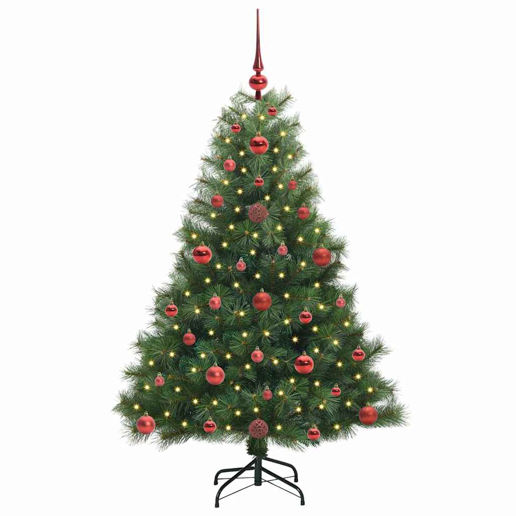 Vidaxx sapin de Noël artificiel avec 150 LED avec standard vert 120 cm PE et PVC