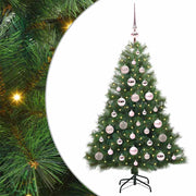 Vidaxx sapin de Noël artificiel avec 150 LED avec standard vert 120 cm PE et PVC - afbeelding 2