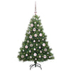 Vidaxx sapin de Noël artificiel avec 150 LED avec standard vert 120 cm PE et PVC