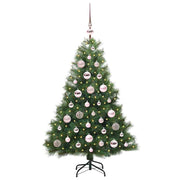 Vidaxx sapin de Noël artificiel avec 150 LED avec standard vert 120 cm PE et PVC - afbeelding 3