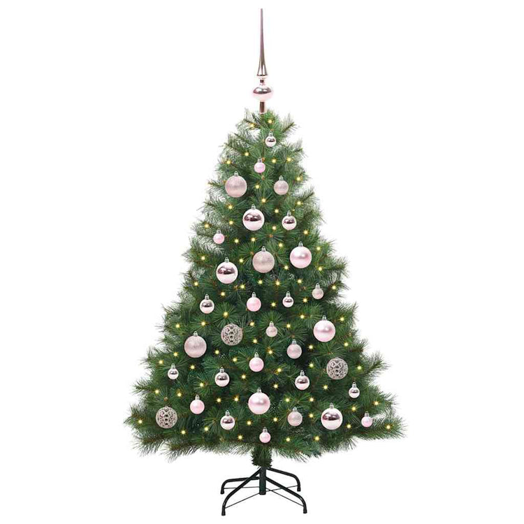 Vidaxx sapin de Noël artificiel avec 150 LED avec standard vert 120 cm PE et PVC