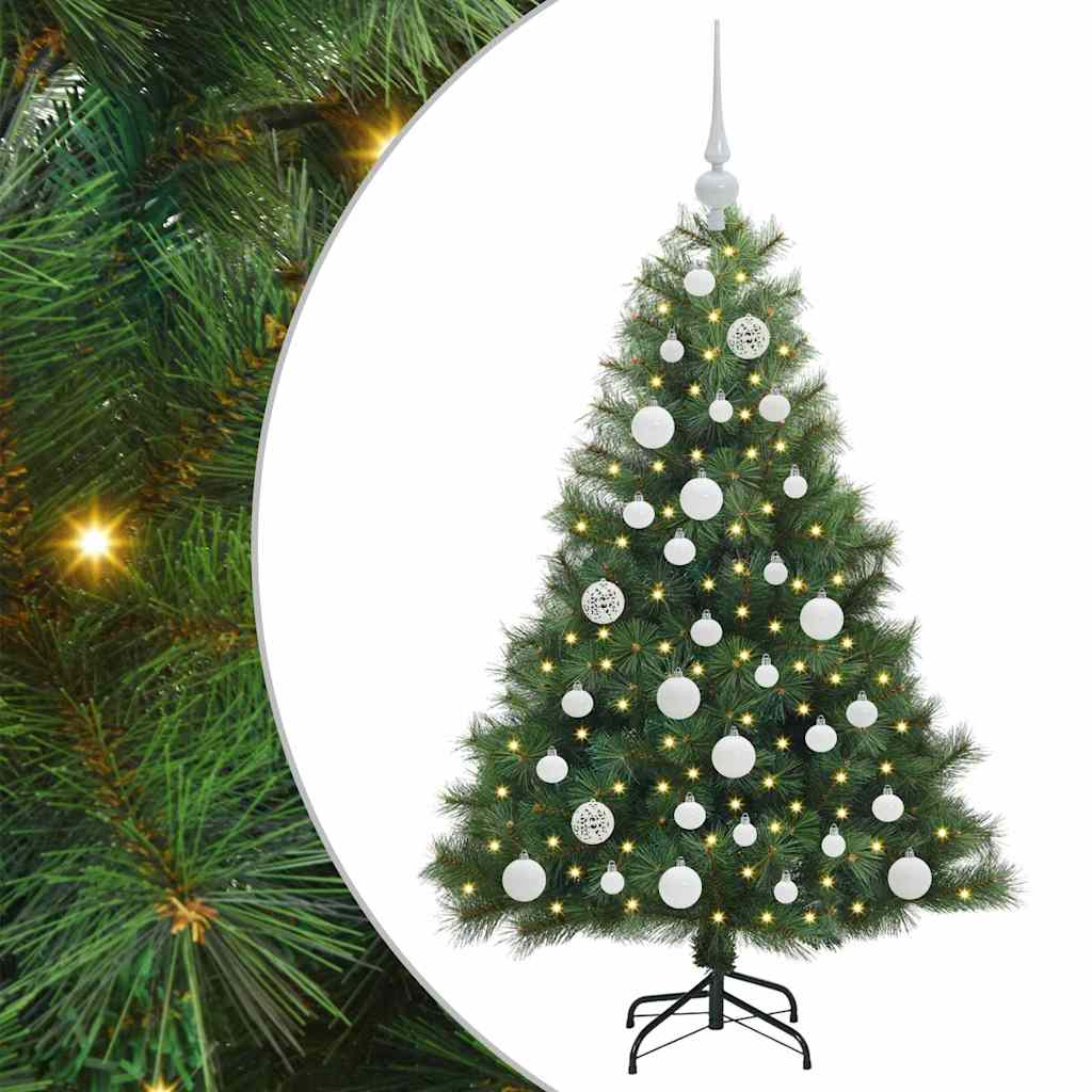 Vidaxx sapin de Noël artificiel avec 150 LED avec standard vert 120 cm PE et PVC