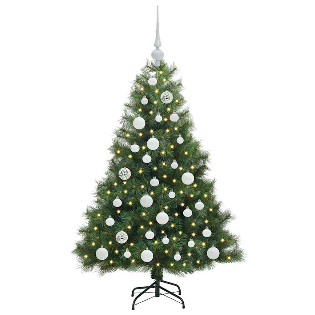 Vidaxx sapin de Noël artificiel avec 150 LED avec standard vert 120 cm PE et PVC