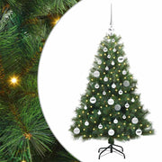 Vidaxx sapin de Noël artificiel avec 150 LED avec standard vert 120 cm PE et PVC - afbeelding 2