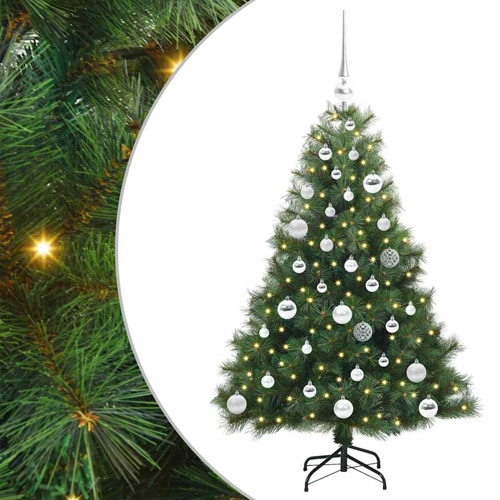 Vidaxx sapin de Noël artificiel avec 150 LED avec standard vert 120 cm PE et PVC