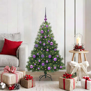 Vidaxx sapin de Noël artificiel avec 150 LED avec standard vert 120 cm PE et PVC - afbeelding 1
