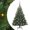 Vidaxx sapin de Noël artificiel avec 150 LED avec standard vert 120 cm PE et PVC