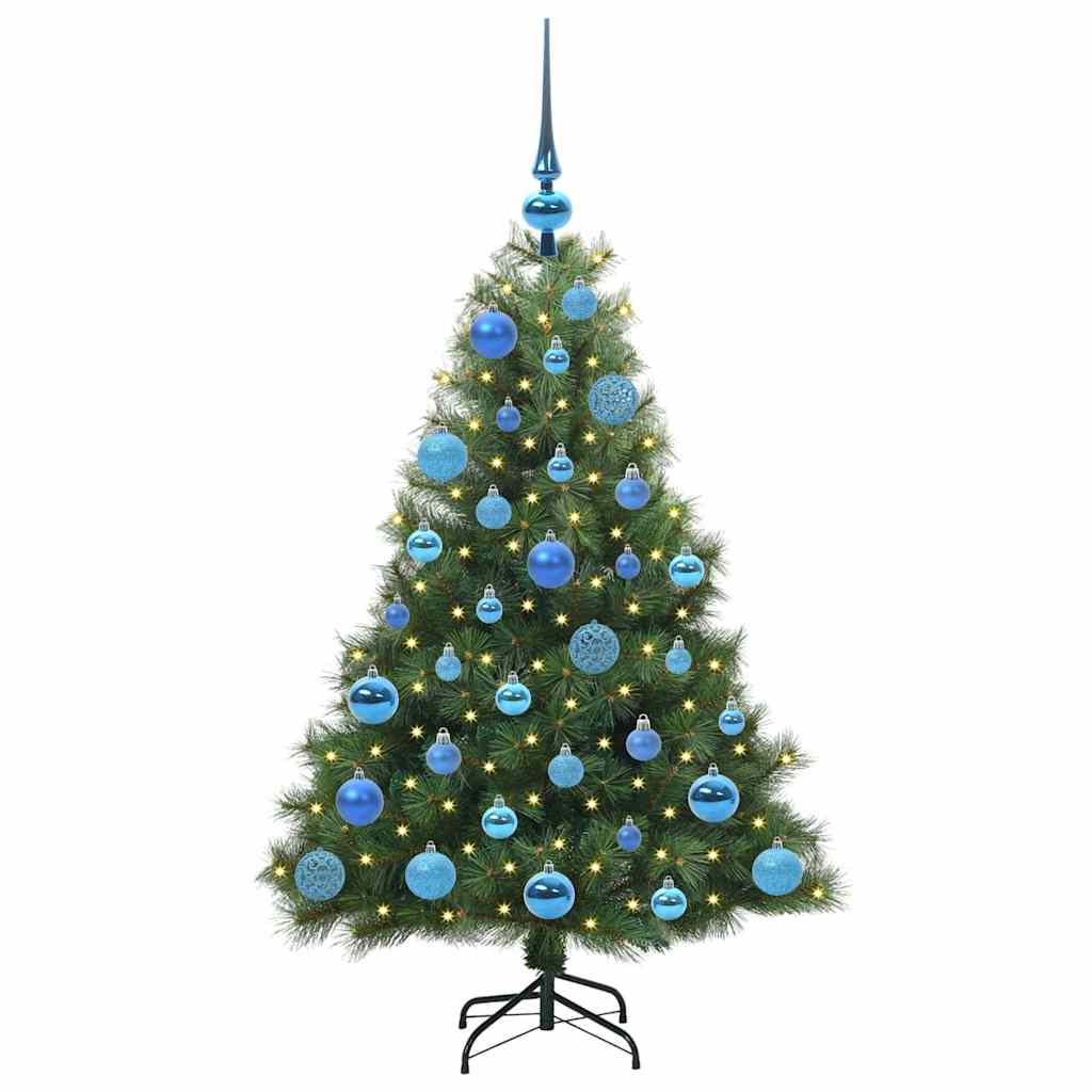 Vidaxx sapin de Noël artificiel avec 150 LED avec standard vert 120 cm PE et PVC