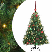 Vidaxx sapin de Noël artificiel avec 150 LED avec standard vert 120 cm PE et PVC - afbeelding 2
