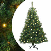 Vidaxx sapin de Noël artificiel avec 150 LED avec standard vert 150 cm PE et PVC - afbeelding 2