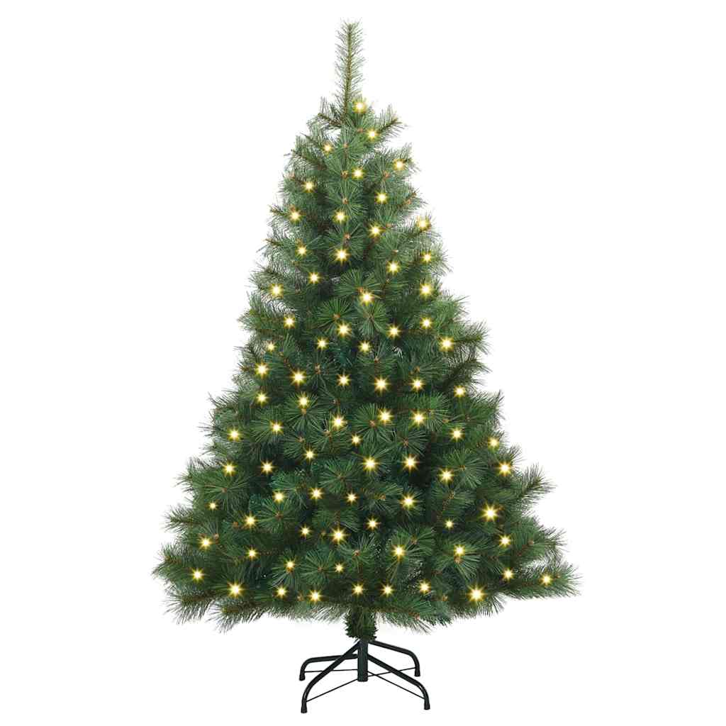 Vidaxx sapin de Noël artificiel avec 150 LED avec standard vert 150 cm PE et PVC