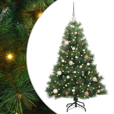 Vidaxx sapin de Noël artificiel avec 150 LED avec standard vert 150 cm PE et PVC