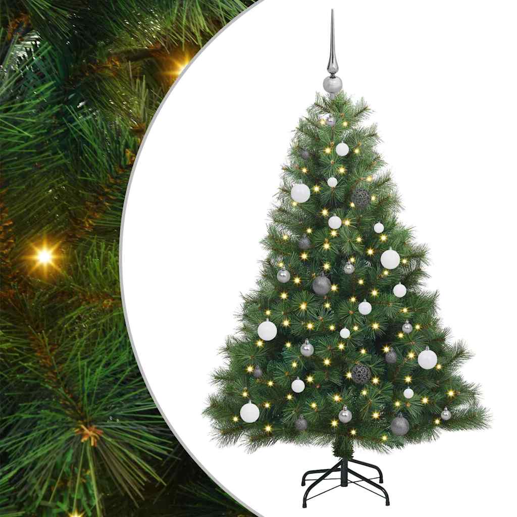 Vidaxx sapin de Noël artificiel avec 150 LED avec standard vert 150 cm PE et PVC