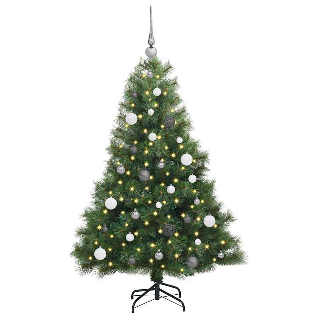 Vidaxx sapin de Noël artificiel avec 150 LED avec standard vert 150 cm PE et PVC