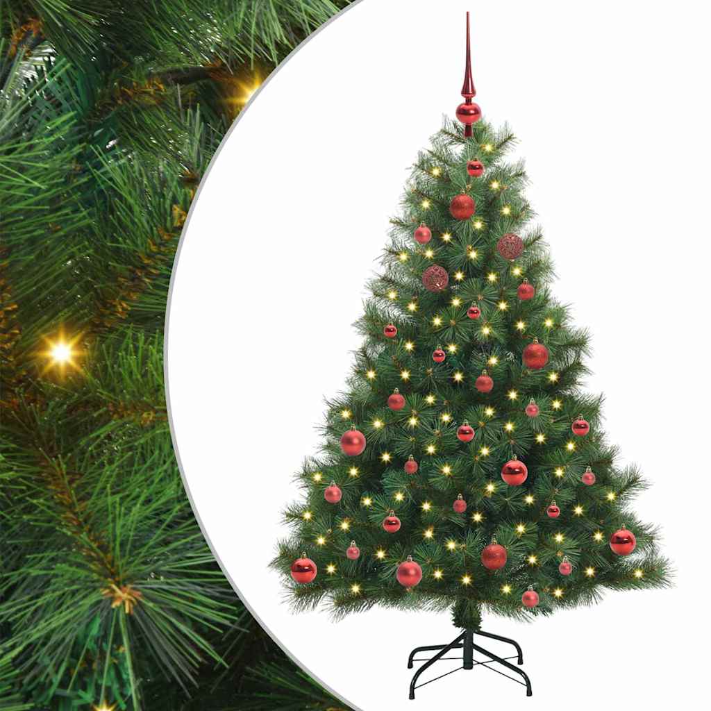 Vidaxx sapin de Noël artificiel avec 150 LED avec standard vert 150 cm PE et PVC