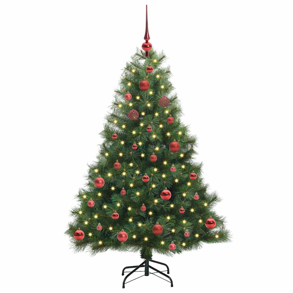 Vidaxx sapin de Noël artificiel avec 150 LED avec standard vert 150 cm PE et PVC