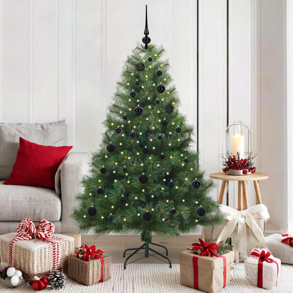 Vidaxx sapin de Noël artificiel avec 150 LED avec standard vert 150 cm PE et PVC