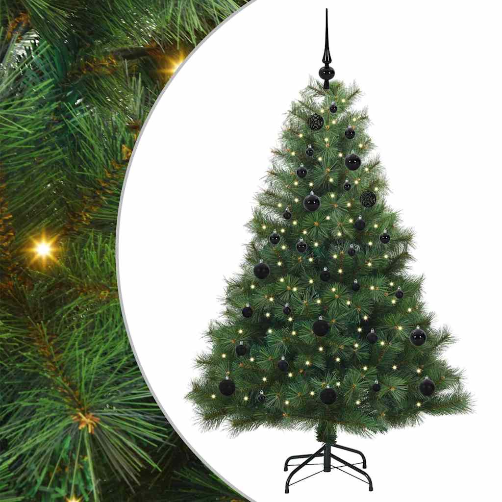 Vidaxx sapin de Noël artificiel avec 150 LED avec standard vert 150 cm PE et PVC
