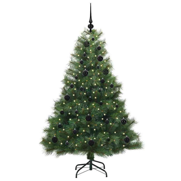 Vidaxx sapin de Noël artificiel avec 150 LED avec standard vert 150 cm PE et PVC