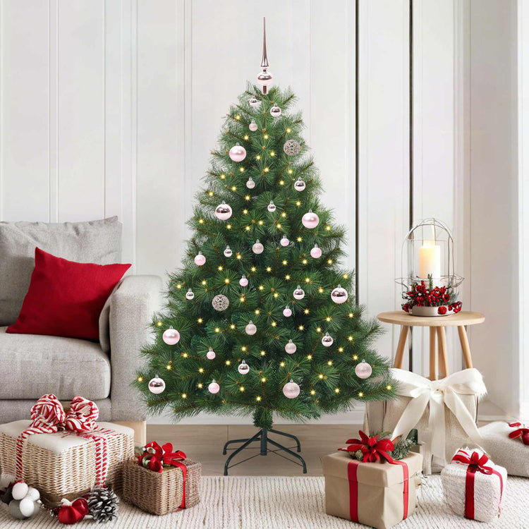 Vidaxx sapin de Noël artificiel avec 150 LED avec standard vert 150 cm PE et PVC