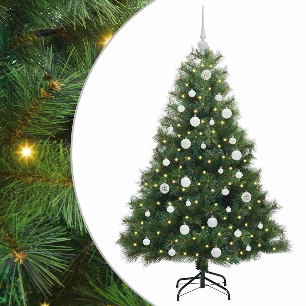 Vidaxx sapin de Noël artificiel avec 150 LED avec standard vert 150 cm PE et PVC