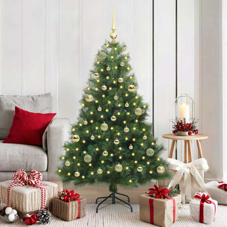 Vidaxx sapin de Noël artificiel avec 150 LED avec standard vert 150 cm PE et PVC