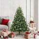 Vidaxx sapin de Noël artificiel avec 150 LED avec standard vert 150 cm PE et PVC