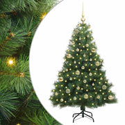 Vidaxx sapin de Noël artificiel avec 150 LED avec standard vert 150 cm PE et PVC - afbeelding 2