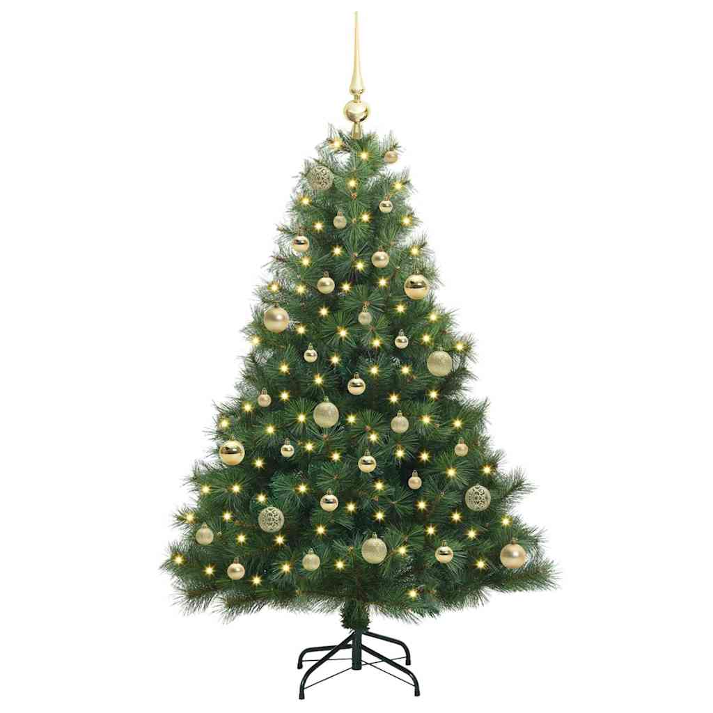 Vidaxx sapin de Noël artificiel avec 150 LED avec standard vert 150 cm PE et PVC
